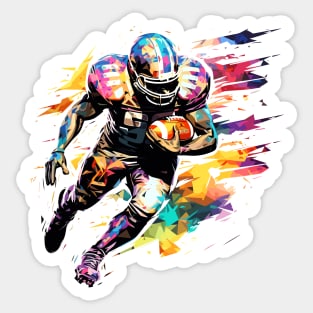 American Football Sport Game Champion Competition Abstract Sticker